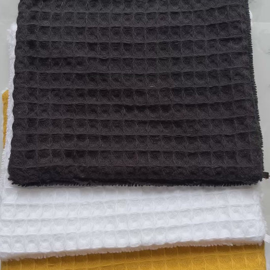 différentes couleurs des lingettes réutilisable en eponge bambou et nid d'abeille