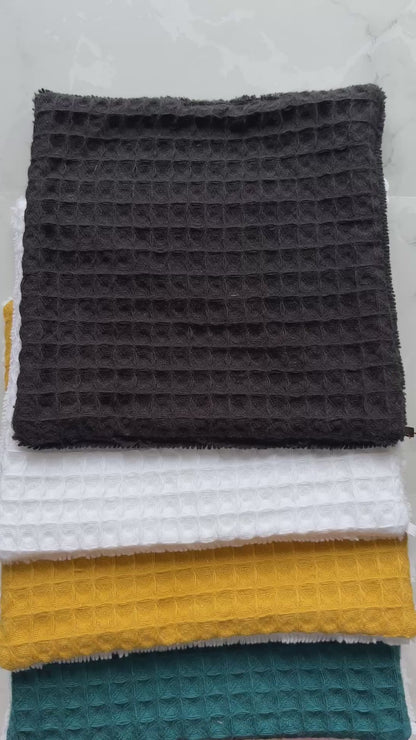 différentes couleurs des lingettes réutilisable en eponge bambou et nid d'abeille